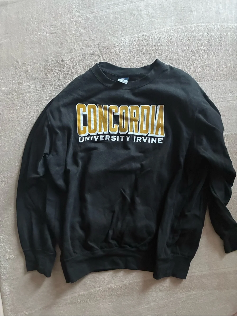 Concordia University Irvine Black Crewneck Sweatshirt